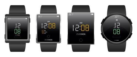 Smartwatch-Gerät Vektor-Design-Illustration lokalisiert auf weißem Hintergrund