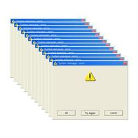 Windows Nachricht Vektor Design Illustration isoliert auf weißem Hintergrund