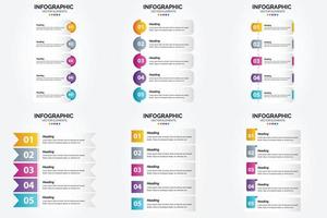 flaches Designset der Vektorillustrations-Infografiken für Werbebroschürenflieger und -zeitschrift vektor