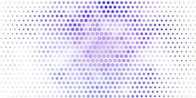 ljuslila vektor mönster med cirklar.