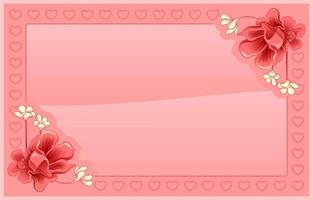 rosa Blumenhintergrund vektor