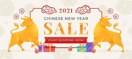 2021 chinesische Neujahrsverkaufsfeier vektor