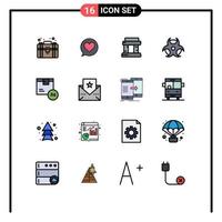 16 kreativ ikoner modern tecken och symboler av tid produkt paris leverans vetenskap redigerbar kreativ vektor design element