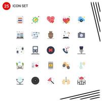 25 kreativ ikoner modern tecken och symboler av data hjärta hjärta Betygsätta små redigerbar vektor design element