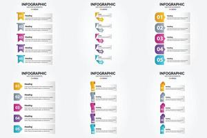 flaches Designset der Vektorillustrations-Infografiken für Werbebroschürenflieger und -zeitschrift vektor