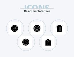grundlegendes Glyphen-Icon-Pack 5-Icon-Design. recyceln. Benutzer. Basic. Linie. Basic vektor