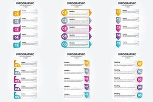 flaches Designset der Vektorillustrations-Infografiken für Werbebroschürenflieger und -zeitschrift vektor