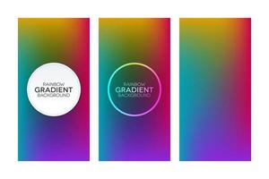 rainbow gradient banner set vektor