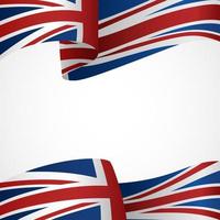 Großbritannien Flagge Banner Hintergrund vektor