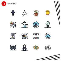 16 kreative Symbole moderne Zeichen und Symbole des Geldstartwachstumsgeschäfts warm editierbare kreative Vektordesignelemente vektor