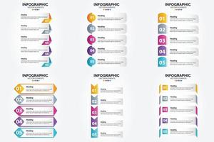 flaches Designset der Vektorillustrations-Infografiken für Werbebroschürenflieger und -zeitschrift vektor