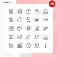 25 linje begrepp för webbplatser mobil och appar pengar företag stad mänsklig bruten redigerbar vektor design element