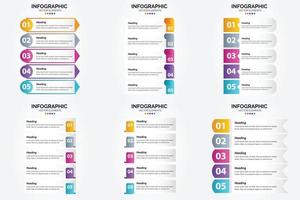 flaches Designset der Vektorillustrations-Infografiken für Werbebroschürenflieger und -zeitschrift vektor