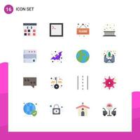 16 kreativ ikoner modern tecken och symboler av låsa blad stänga falla gräns redigerbar packa av kreativ vektor design element