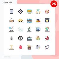 satz von 25 modernen ui-symbolen symbole zeichen für tag bus graph guarder erdsparende editierbare vektordesignelemente vektor