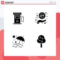 kreativ ikoner modern tecken och symboler av gas paraply tecken försäljning natur redigerbar vektor design element