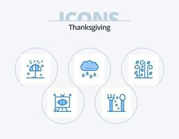 danke für das Icon-Design des blauen Icon-Packs 5. weht. regnerisch. Herbst. Regen. Winter vektor