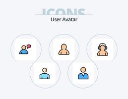 Benutzerzeile gefüllt Icon Pack 5 Icon Design. chatten. Basic. Benutzer. Benutzerbild. Benutzer vektor
