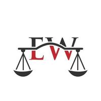 buchstabe ew anwaltskanzlei logo design für anwalt, justiz, rechtsanwalt, legal, anwaltsservice, anwaltskanzlei, skala, anwaltskanzlei, anwaltsunternehmen vektor