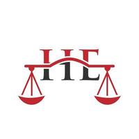 brev han lag fast logotyp design för advokat, rättvisa, lag advokat, Rättslig, advokat service, lag kontor, skala, lag fast, advokat företags- företag vektor