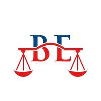 Letter be Anwaltskanzlei Logo-Design für Anwalt, Justiz, Rechtsanwalt, Rechtsanwälte, Anwaltsservice, Anwaltskanzlei, Waage, Anwaltskanzlei, Anwaltsunternehmen vektor