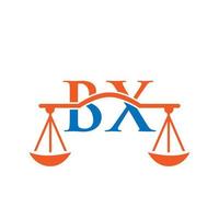 Logo-Design der Anwaltskanzlei bx für Anwalt, Justiz, Anwalt, Recht, Anwaltsservice, Anwaltskanzlei, Waage, Anwaltskanzlei, Anwaltsunternehmen vektor