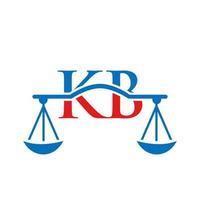 buchstabe kb anwaltskanzlei logo design für anwalt, justiz, rechtsanwalt, legal, anwaltsservice, anwaltskanzlei, skala, anwaltskanzlei, anwaltsunternehmen vektor