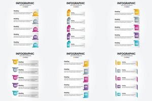 flaches Designset der Vektorillustrations-Infografiken für Werbebroschürenflieger und -zeitschrift vektor