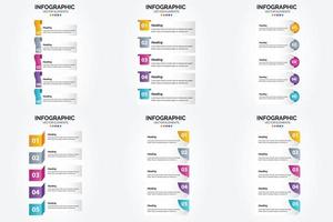 flaches Designset der Vektorillustrations-Infografiken für Werbebroschürenflieger und -zeitschrift vektor