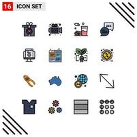 16 kreativ ikoner modern tecken och symboler av hemsida handla iftar uppkopplad post redigerbar kreativ vektor design element