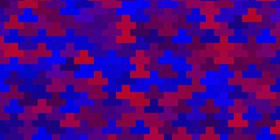 dunkelblaue, rote Vektortextur im rechteckigen Stil. vektor