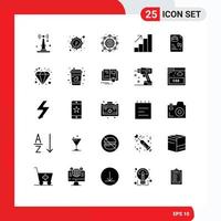 25 kreativ ikoner modern tecken och symboler av väska dokumentera internationell fil karriär redigerbar vektor design element