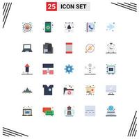 25 kreativ ikoner modern tecken och symboler av pil Kontakt kreativ bok penna redigerbar vektor design element