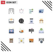 16 kreativ ikoner modern tecken och symboler av handla passera nyckel identitet telefon redigerbar packa av kreativ vektor design element