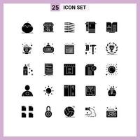 25 kreativ ikoner modern tecken och symboler av avtorkning torr Lagra bad verklig redigerbar vektor design element