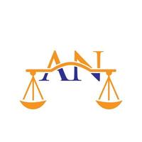 Schreiben Sie ein Logo-Design einer Anwaltskanzlei für Anwalt, Justiz, Rechtsanwalt, Rechtsanwälte, Anwaltsservice, Anwaltskanzlei, Waage, Anwaltskanzlei, Anwaltsunternehmen vektor