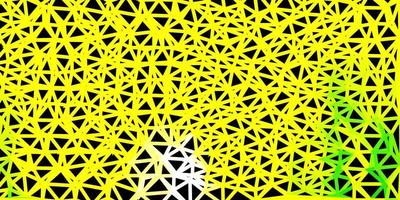 geometrisches polygonales Layout des hellgrünen, gelben Vektors. vektor