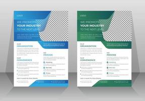 professionelle Business-Flyer-Design-Vorlage vektor