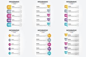 flaches Designset der Vektorillustrations-Infografiken für Werbebroschürenflieger und -zeitschrift vektor