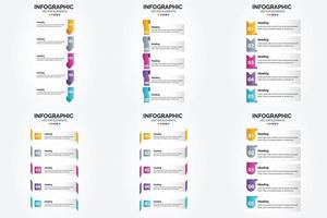 flaches Designset der Vektorillustrations-Infografiken für Werbebroschürenflieger und -zeitschrift vektor