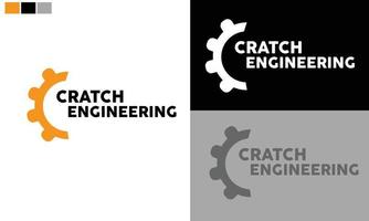 Engineering-Logo-Design, c-Buchstaben-Symbol-Logo-Design vektor