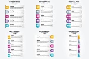 flaches Designset der Vektorillustrations-Infografiken für Werbebroschürenflieger und -zeitschrift vektor