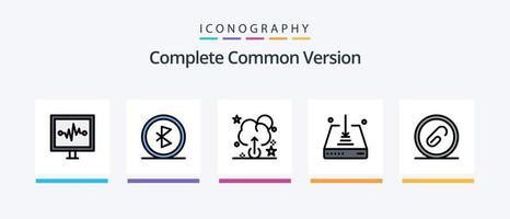 vollständiges 5-Icon-Paket mit 5 Symbolen für die gemeinsame Version, einschließlich Zeiger. Maus. Netz. Mauszeiger. speichern. kreatives Symboldesign vektor