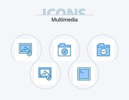 Multimedia Blue Icon Pack 5 Icon-Design. . Error. Suche. Detail. Mappe vektor