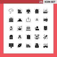 25 kreative Symbole moderne Zeichen und Symbole von Plug-Tag Backen Einkaufspreis editierbare Vektordesign-Elemente vektor