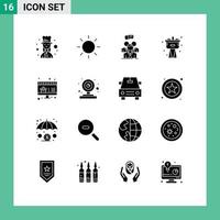 16 kreativ ikoner modern tecken och symboler av handla uppkopplad möte systemet rörmokare redigerbar vektor design element