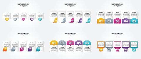 vektor illustration infographics platt design uppsättning för reklam broschyr flygblad och tidskrift