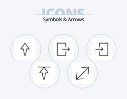 symbole und pfeile line icon pack 5 icon design. . . Skala. Skala. Pfeil vektor