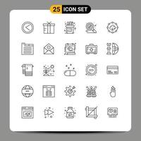 25 kreativ ikoner modern tecken och symboler av flik nätverk kontor moln datoranvändning pengar redigerbar vektor design element
