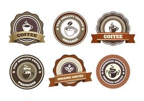 coffe badge vektor samling